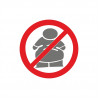 No fat Boys Verbotsschild