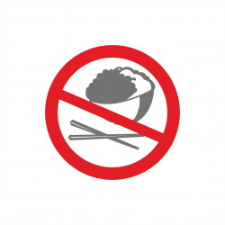 No Rice Sign