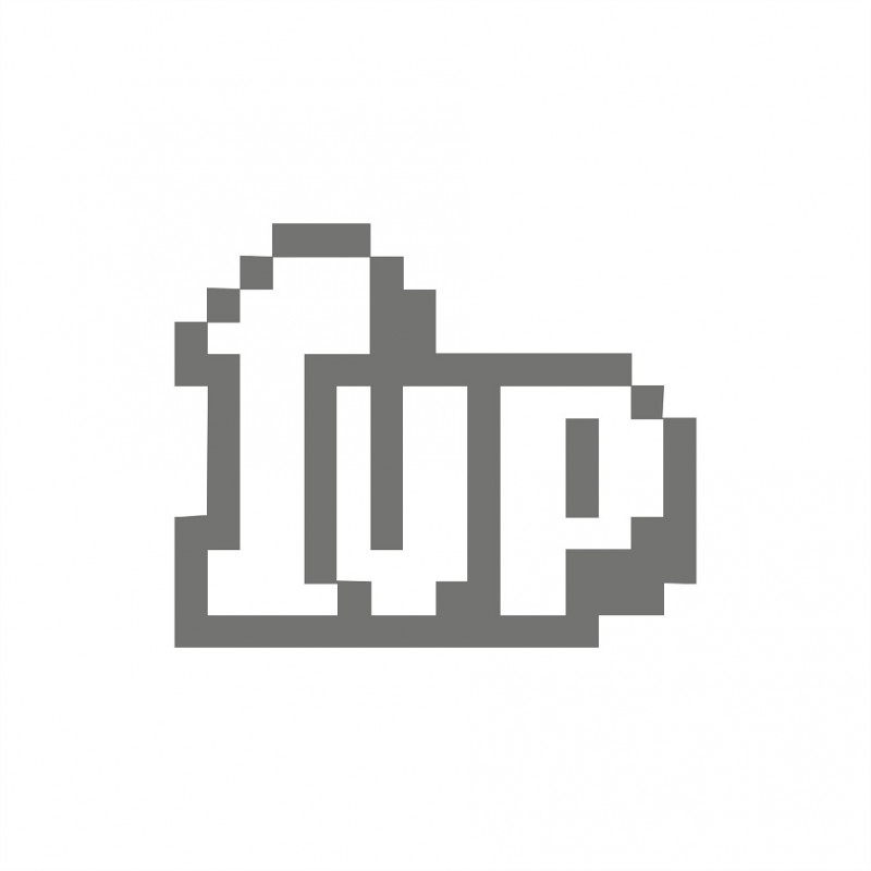 1up 8 Bit outline