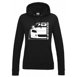 Honda S 2000 S2k Outline Modern Hoodie Lady