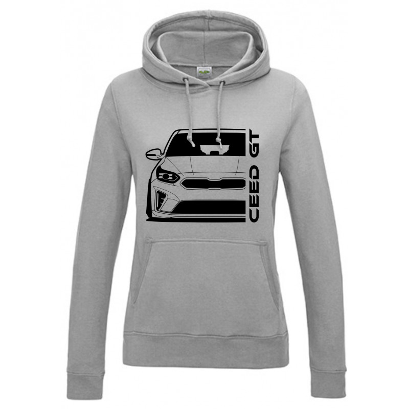 Kia Ceed GT 2019 Outline Modern Hoodie Lady