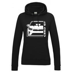 Kia Ceed GT 2019 Outline Modern Hoodie Lady