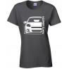 Fiat Grande Punto Abarth Outline Modern T-Shirt Lady FI-002