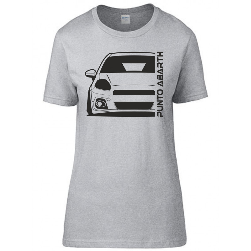 Fiat Grande Punto Abarth Outline Modern T-Shirt Lady FI-002