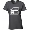 Jaguar XF 2012 Sportbrake Outline Modern T-Shirt Lady