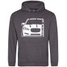 Jaguar XF 2012 Sportbrake Outline Modern Hoodie