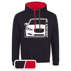 Jaguar XF 2012 Sportbrake Outline Modern Hoodie Varsity