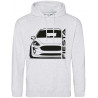 Ford Fiesta MK8 Outline Modern Hoodie