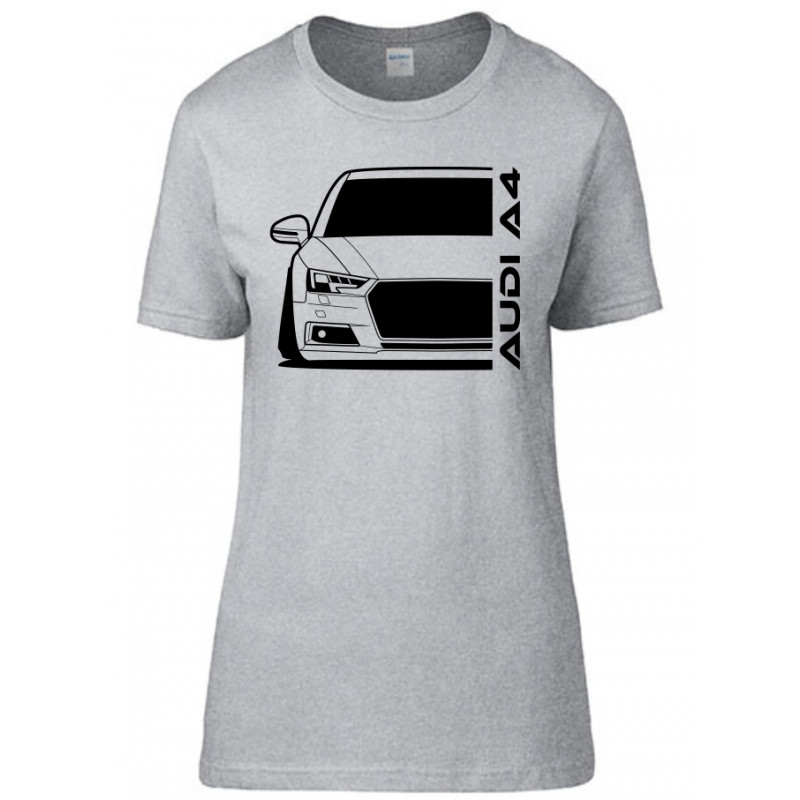 A-004 Audi A4 15 Outline Modern T-Shirt Lady