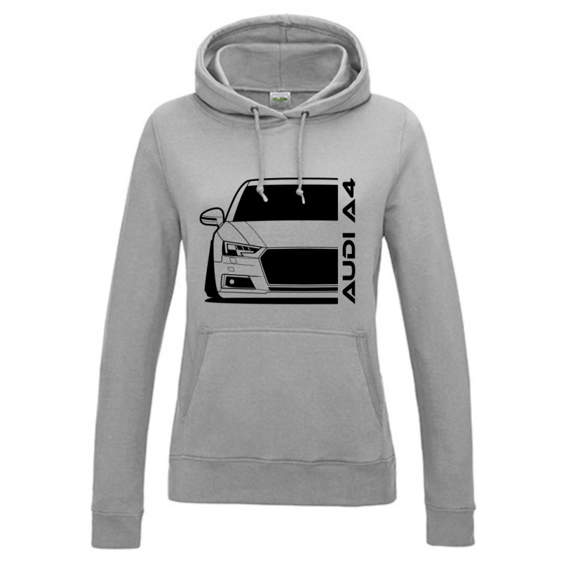 A-004 Audi A4 15 Outline Modern Hoodie Lady