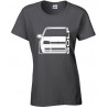 V-038 Volkswagen Golf MK4 Outline Modern T-Shirt Lady