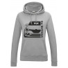 Renault Megane RS 18-20 Outline Modern Hoodie Lady