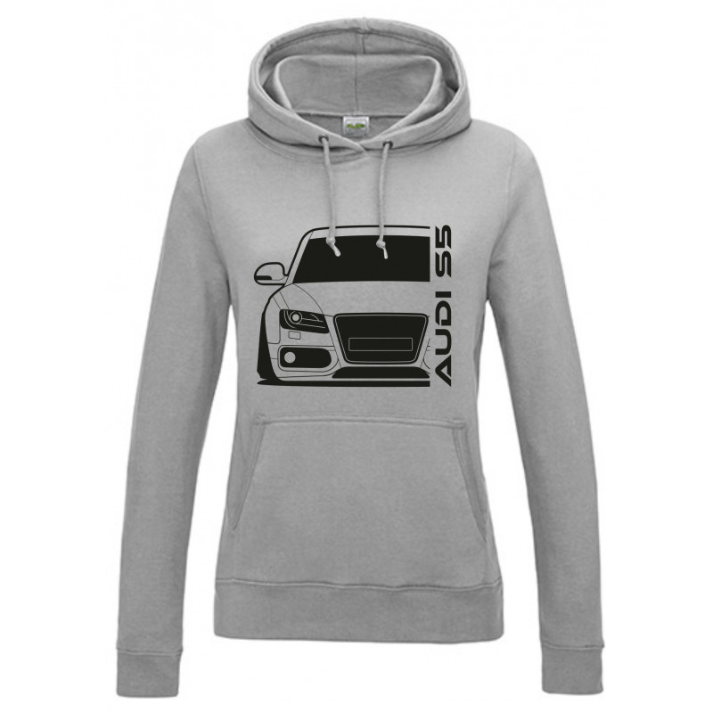 Audi S5 07 Outline Modern Hoodie Lady A-006