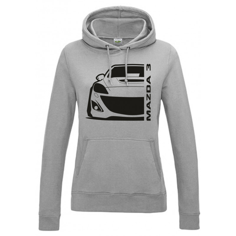 Mazda 3BL MPS Outline Modern Hoodie Lady