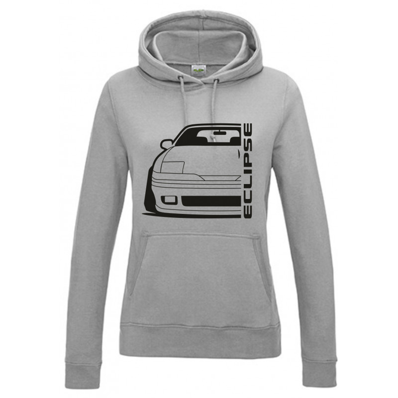 Mitsubishi Eclipse 1G Facelift Outline Modern Hoodie Lady