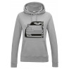 Mitsubishi Eclipse 1G Facelift Outline Modern Hoodie Lady