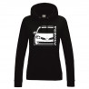 Nissan Primera P12 Outline Modern Hoodie Lady NI-024