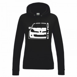 Renault Clio RS Phase 1 BJ 2005 Hoodie Lady R-006