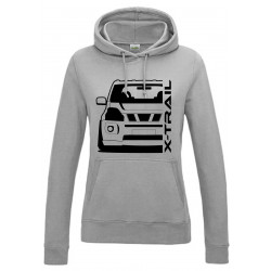 Nissan X-Trail T31 Outline Modern Hoodie Lady