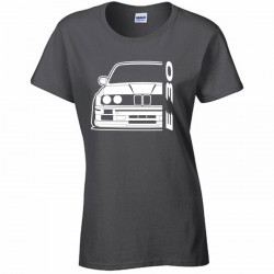 Bmw E30 Outline Modern T-Shirt Lady B-001