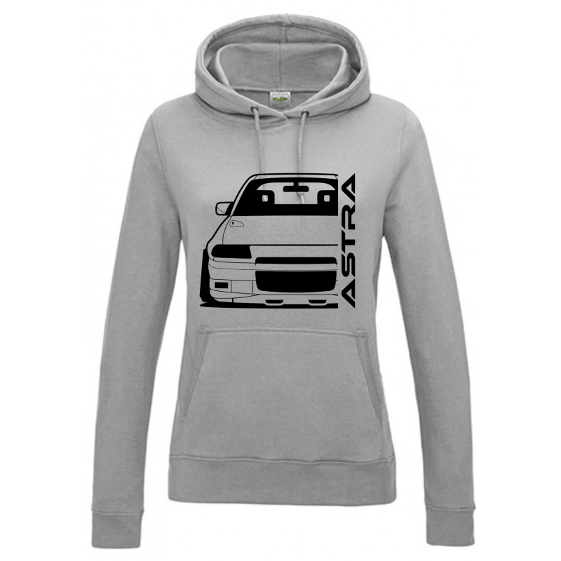 Opel Astra F GSI Outline Modern Hoodie Lady