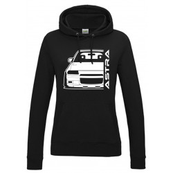 Opel Astra F GSI Outline Modern Hoodie Lady