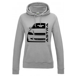 Opel Astra G Cabrio Outline Modern Hoodie Lady
