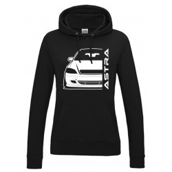 Opel Astra G Cabrio Outline Modern Hoodie Lady