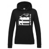 Opel Astra G OPC Outline Modern Hoodie Lady