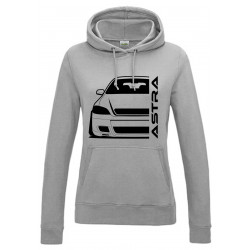 Opel Astra G OPC Outline Modern Hoodie Lady