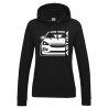 Opel Astra K Outline Modern Hoodie Lady