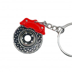 Tuning Schlüsselanhänger ( Car Key Chain ) Brake Bremsscheibe Red Chrome