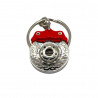 Tuning Schlüsselanhänger ( Car Key Chain ) Brake Bremsscheibe Red Chrome