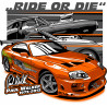 Ride or Die Paul Walker Supra Orange  CP-009