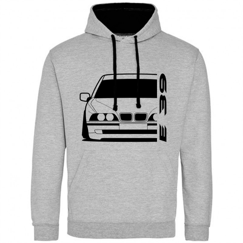 BMW E39 5er 95-01 Outline Modern Hoodie Varsity B-008