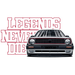 Legends never Die Golf MK2 T-Shirt CP-038