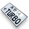 Turbo  JDM License Plate