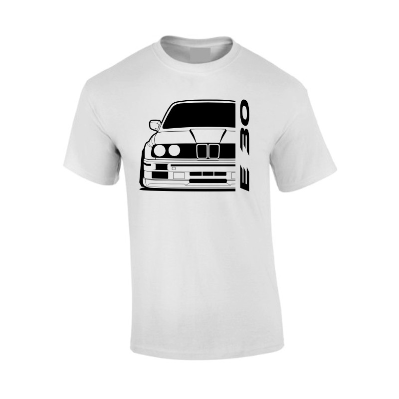 Bmw E30 Outline Modern T-Shirt B-001