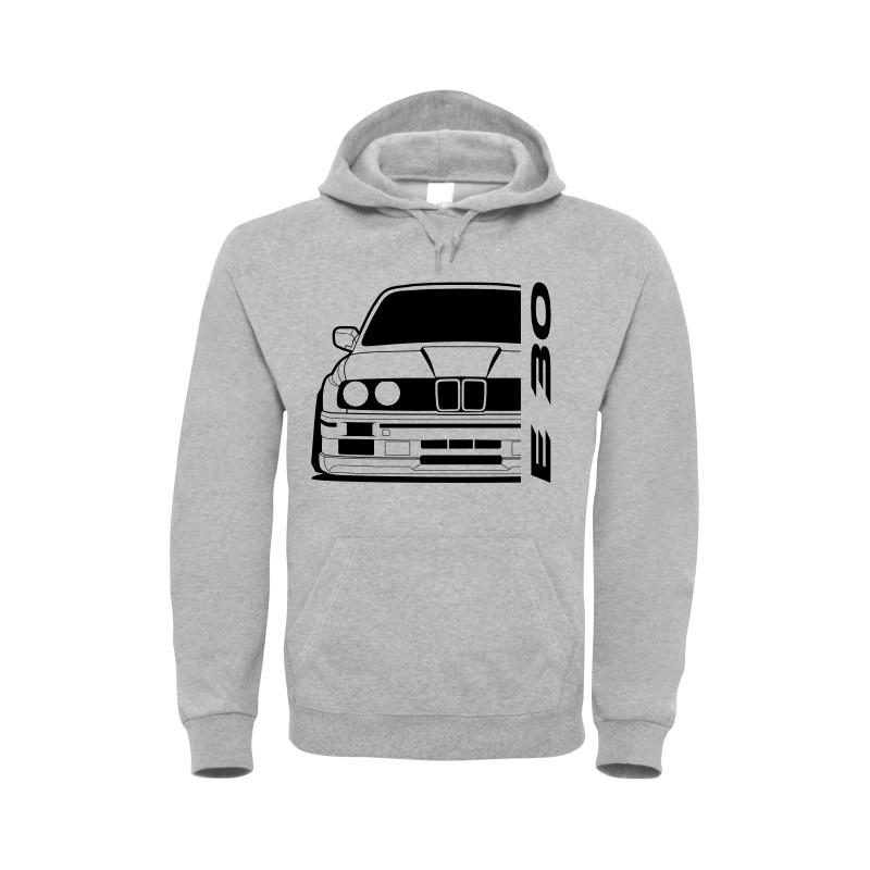 Bmw E30 Outline Modern Hoodie B-001