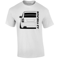 Audi A2 2000 Heck Auspuff Freunde T-Shirt