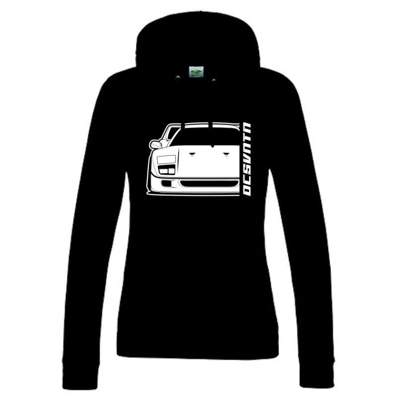 Ferrari F40 1987 T-Shirt Hoodie Lady