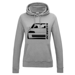 Honda Civic EG 8 9 Sedan Outline Modern Hoodie Lady