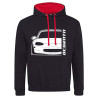 Mazda MX5 NB 1998 Varsity Hoodie Front Kontur Silhouette