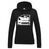 Toyota Celica T23 Facelift Outline Modern Hoodie Lady