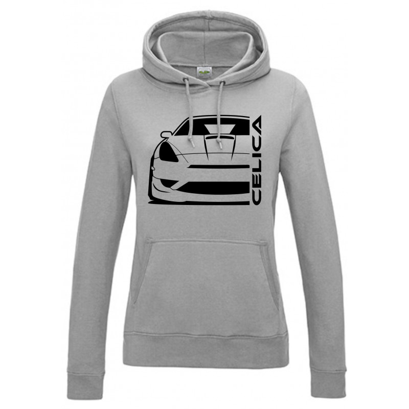 Toyota Celica T23 Facelift Outline Modern Hoodie Lady