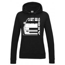 Toyota Corolla AE86 Outline Modern Hoodie Lady