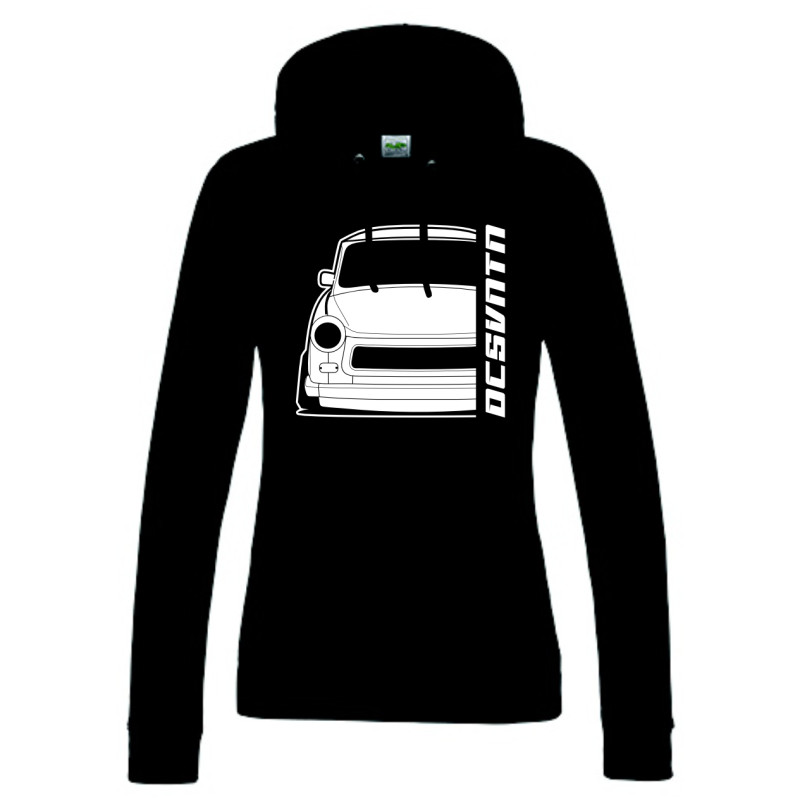 Trabant 601 1960 Hoodie Lady Front Kontur Silhouette