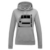 Trabant 601 1960 Hoodie Lady Front Kontur Silhouette