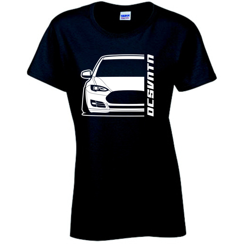 Tesla Model S 2013 T-Shirt Lady