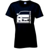 Nissan Skyline R33 GTST 1998 40th T-Shirt Lady Front Kontur Silhouetten